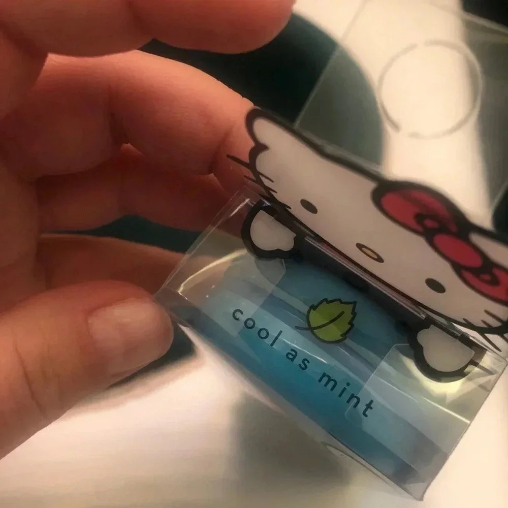 NIB HELLO KITTY MACARON LIP BALM